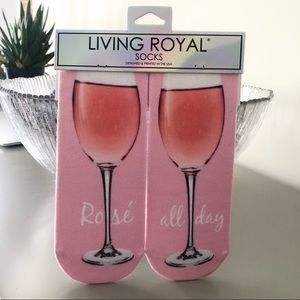 NWOT Rose All Day Ankle Socks By Living Royal